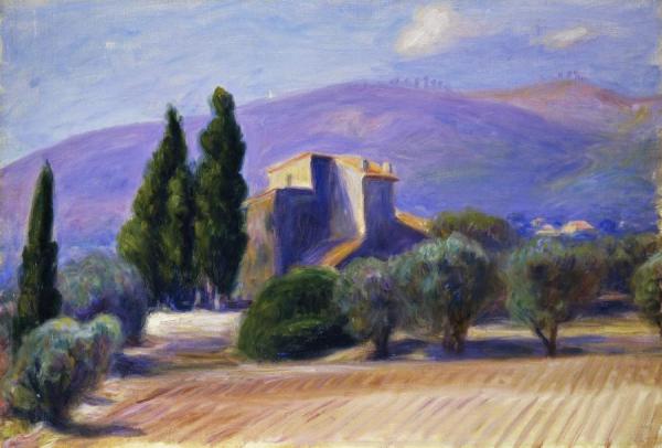 Farm House In Provence by William James Glackens Oil Painting Reproductions