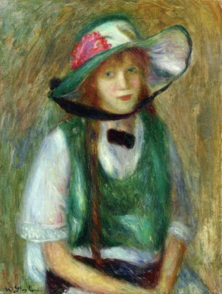 Girl In Green by William James Glackens