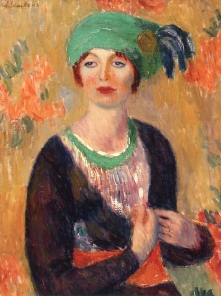 Girl In Green Turban by William James Glackens