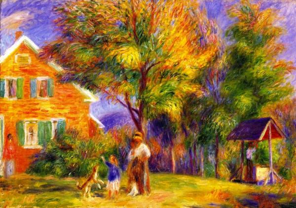 Home In New Hampshire by William James Glackens