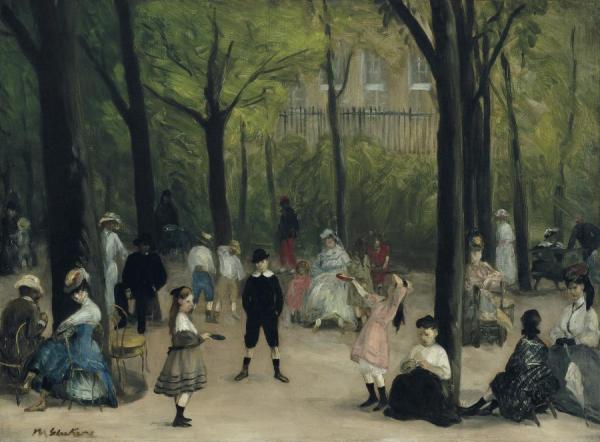 In The Luxembourg Gardens by William James Glackens