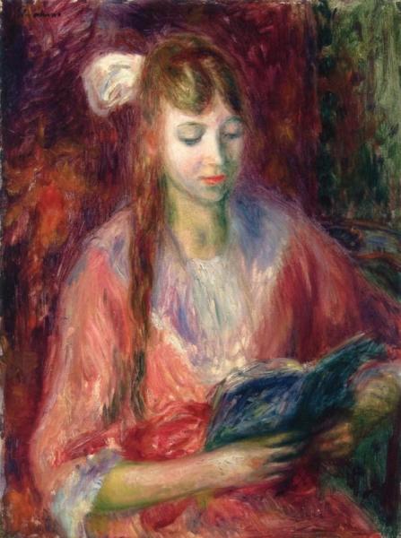 Julia Reading by William James Glackens