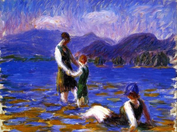 Lake Bathers by William James Glackens