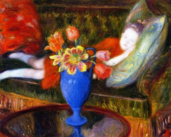 Lenna Resting by William James Glackens