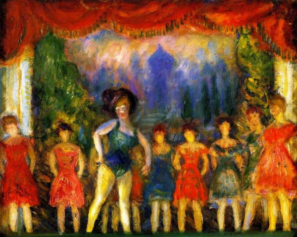 Music Hall Turn (study) by William James Glackens