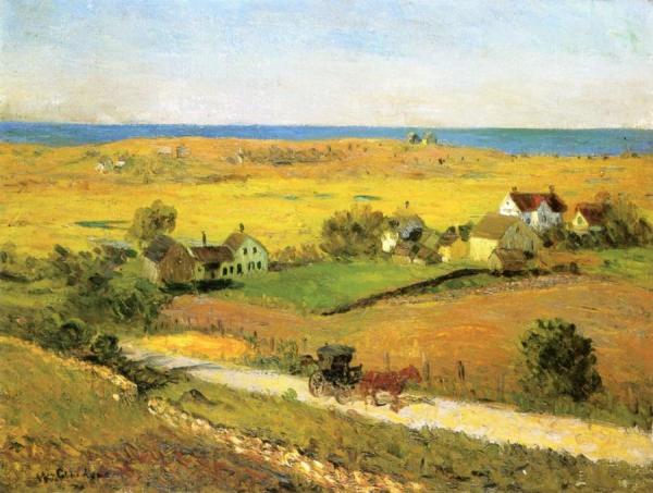 New England Landscape by William James Glackens