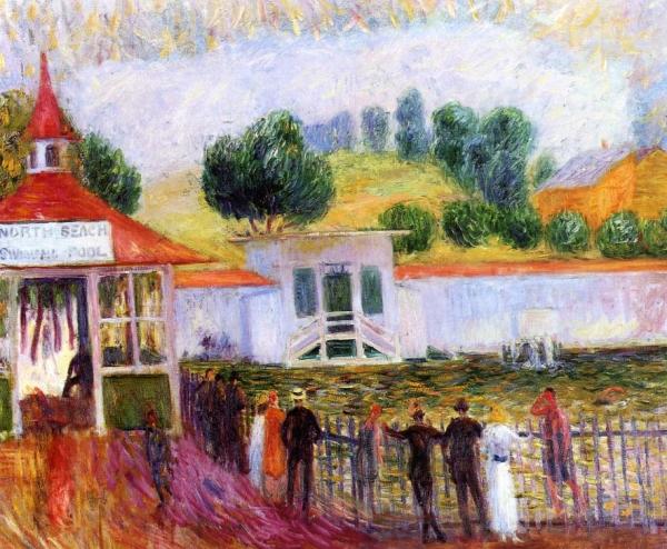 North Beach Swimming Pool by William James Glackens