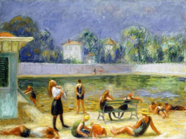 Outdoor Swimming Pool by William James Glackens