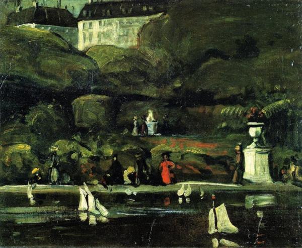 Sailboats, Luxembourg Gardens by William James Glackens