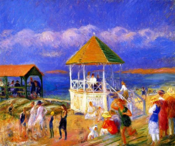 The Bandstand by William James Glackens