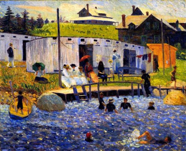 The Bathing Hour, Chester, Nova Scotia by William James Glackens