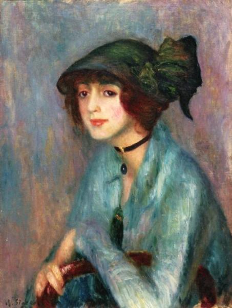 The Brunette by William James Glackens