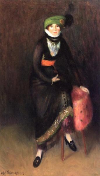 The Green Bonnet by William James Glackens