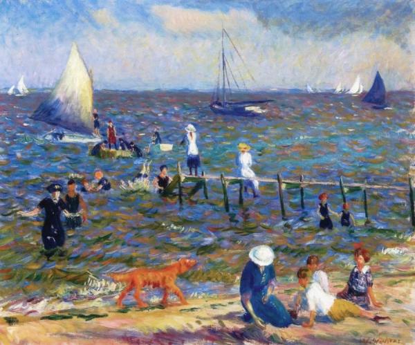 The Little Pier by William James Glackens