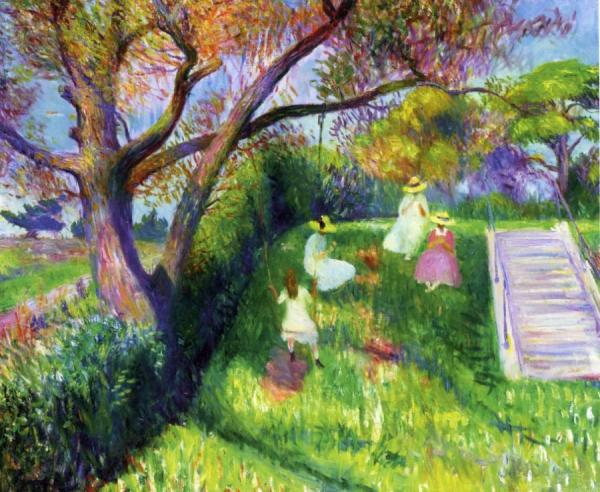 The Swing by William James Glackens