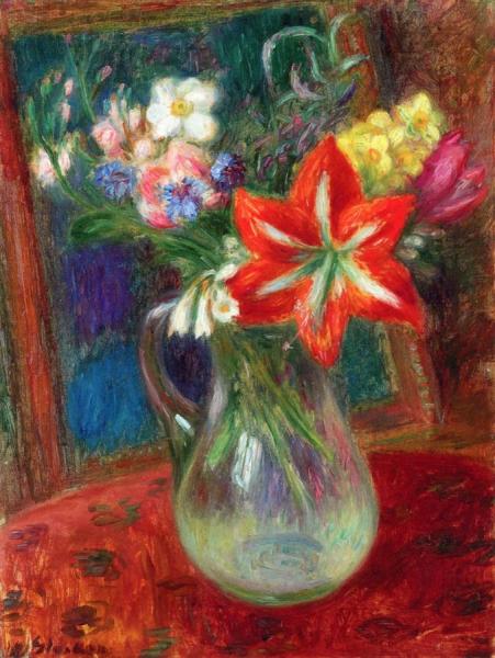 Vase Of Flowers by William James Glackens