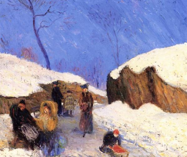 Winter In The Park by William James Glackens