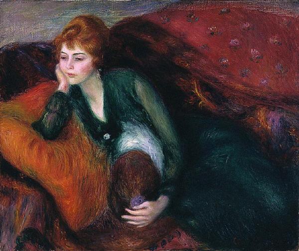 Young Woman In Green by William James Glackens