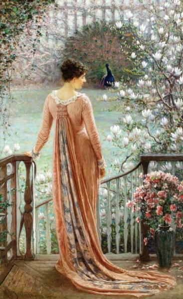 A Spring Fantasy by William John Hennessy Oil Painting Reproductions