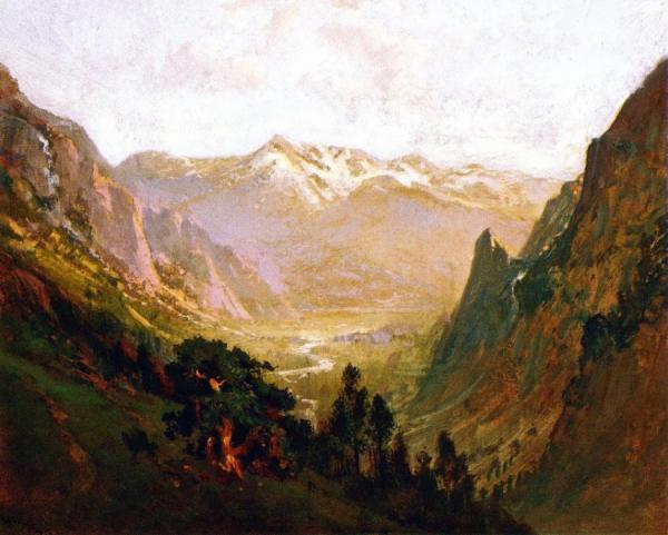 High Sierra Canyon by William Keith