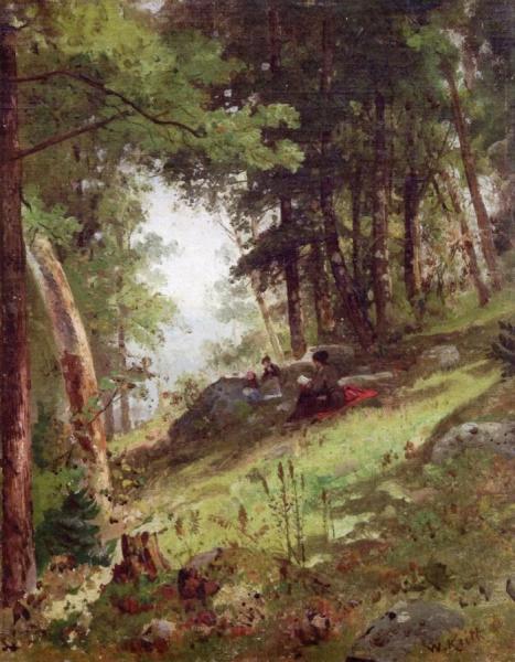 In The Birch Woods, Damariscotta, Maine by William Keith
