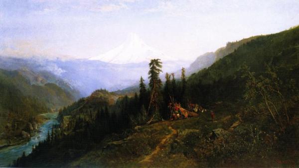 Mount Hood From Hood River by William Keith