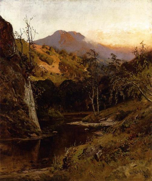 Mount Tamalpias From Lagunitas Creek by William Keith