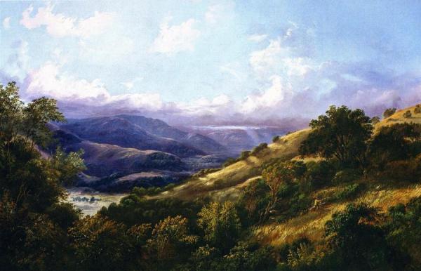 San Anselmo Valley Near San Rafael by William Keith