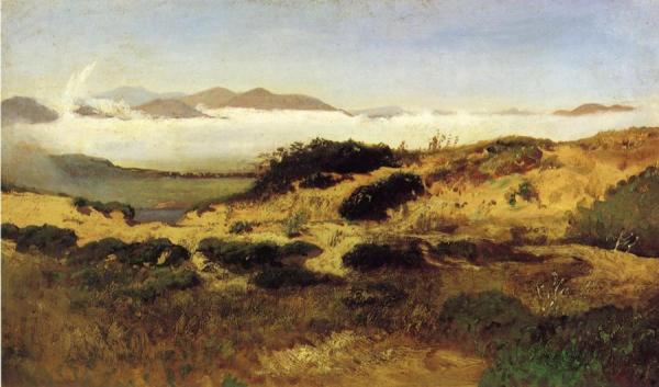 Sand Dunes And Fog, San Francisco by William Keith