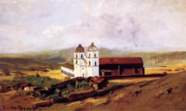 Santa Barbara Mission by William Keith