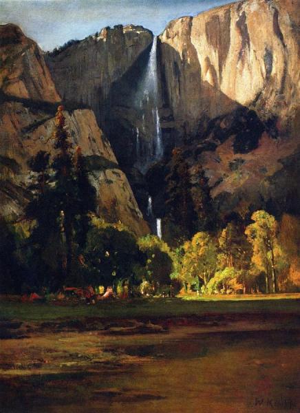 Yosemite Falls by William Keith