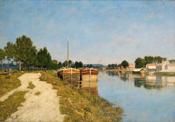 Morning On The Loing At Moret by William Lamb Picknell Oil Painting Reproductions