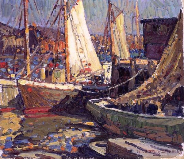 William Lester Stevens Midday, Gloucester Harbor