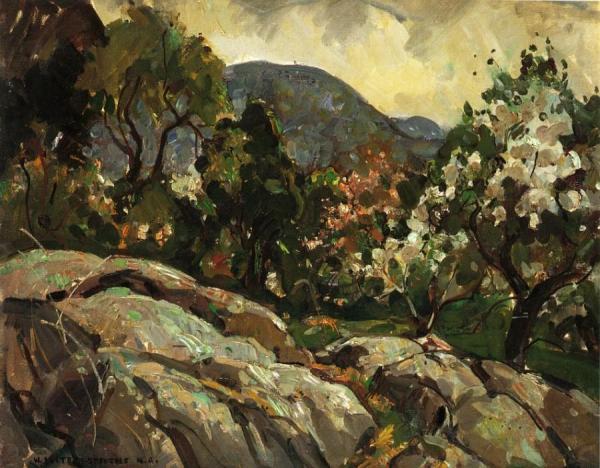 William Lester Stevens Rocks And Blossoms