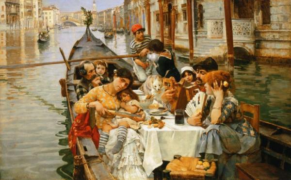 A Venetian Al Fresco by William Logsdail