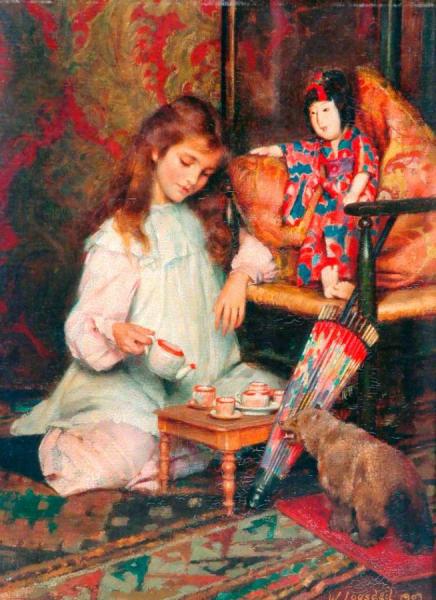 An Anglo-japanese Alliance by William Logsdail Oil Painting Reproductions