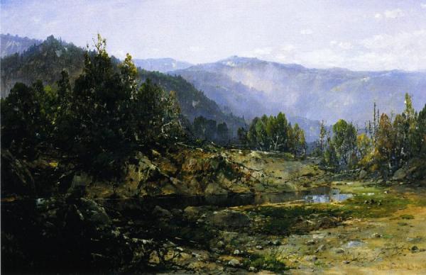 A Grey Morning - Ossipee, New Hampshire by William Louis Sonntag