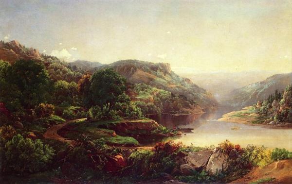 Boating On A Mountain River by William Louis Sonntag