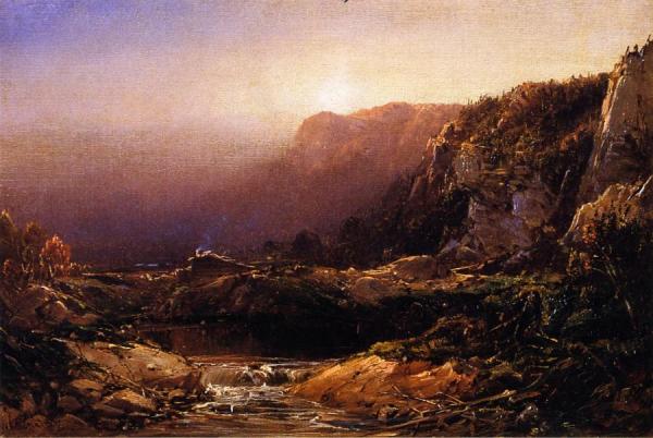 William Louis Sonntag Cabin In The Wilderness