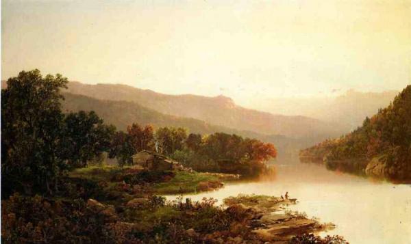 Fishing In The Cove by William Louis Sonntag