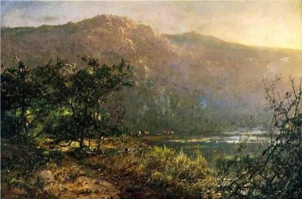 Gathering At Sundown by William Louis Sonntag