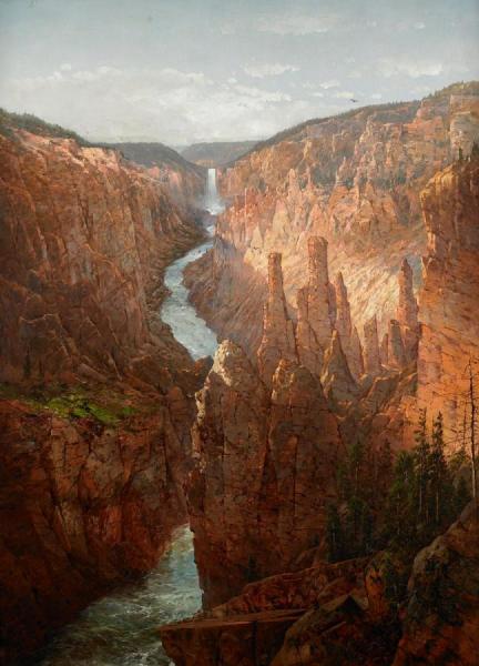 Grand Canyon,yellowstone River,wyoming by William Louis Sonntag