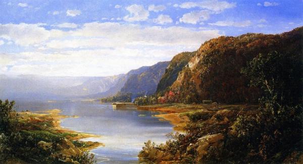 Houseboat On A River by William Louis Sonntag