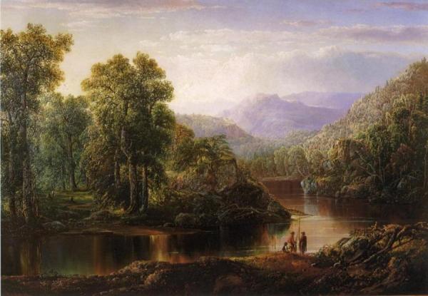 Landscape With Fishermen by William Louis Sonntag