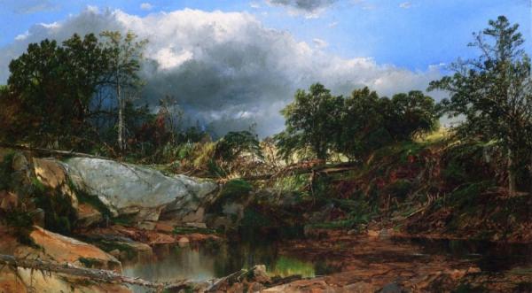 Mill Brook, New Hampshire by William Louis Sonntag Oil Painting Reproductions