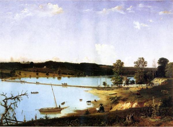 Bridge Over Hunting Lake Near Alexandria, Virginia by William Macleod