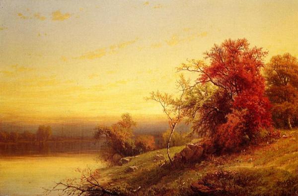 Autumnal Landscape by William Mason Brown Oil Painting Reproductions