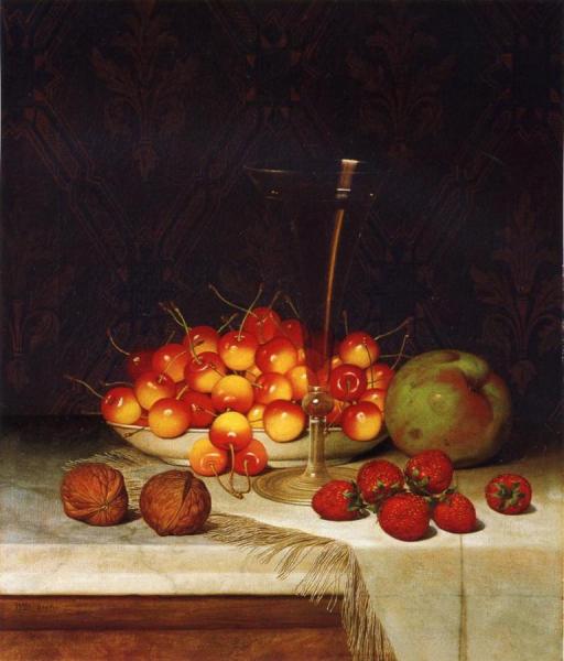 Fruit And Wine by William Mason Brown Oil Painting Reproductions