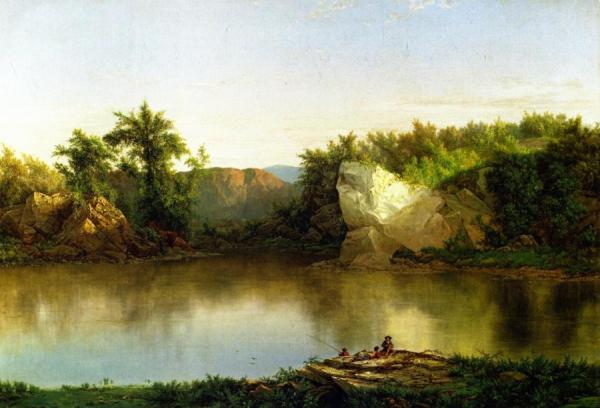 William Mason Brown Landscape With Figures