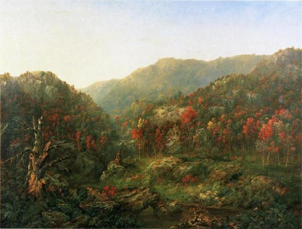 Landscape With Two Indians by William Mason Brown
